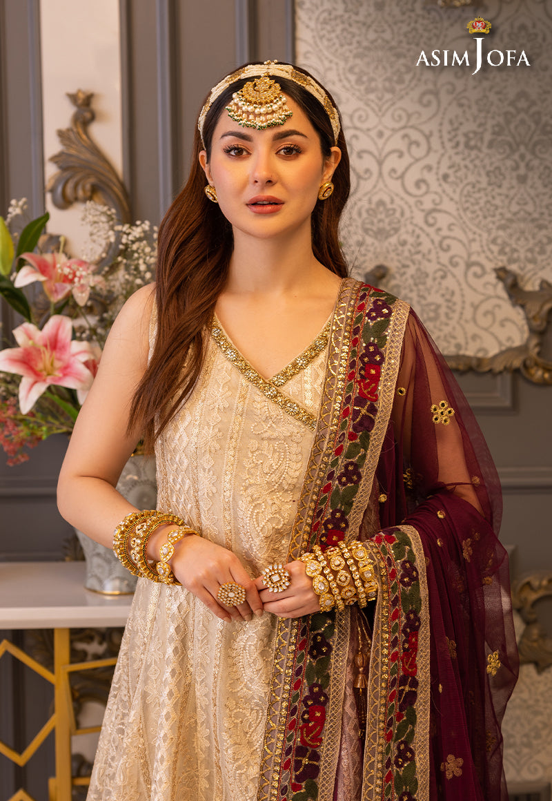 AJHJ-24 EMBROIDERED KHADDI NET 3 PCS