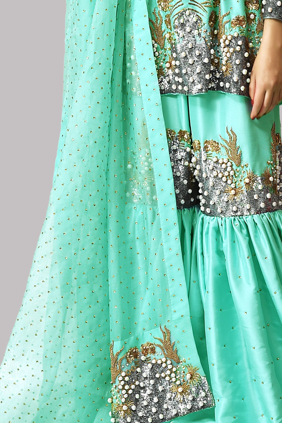 Leisure Time Embellished Gharara Set