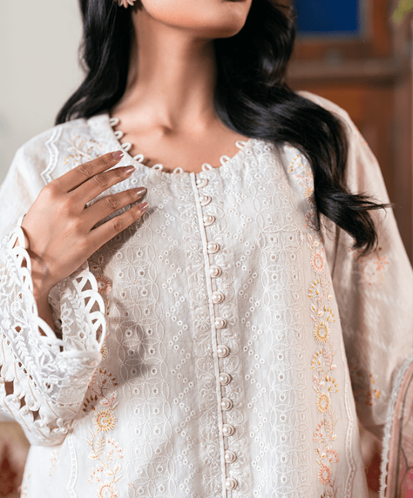 Nargis Unstitched Embroidered Suit (3-Piece)