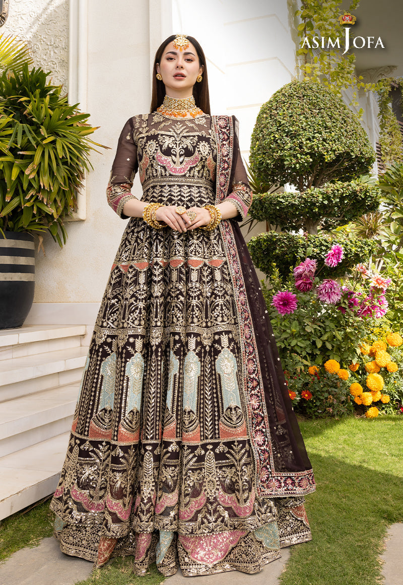 AJHJ-16 DESIGNERS STITCHED EMBROIDERED SILK 3 PCS