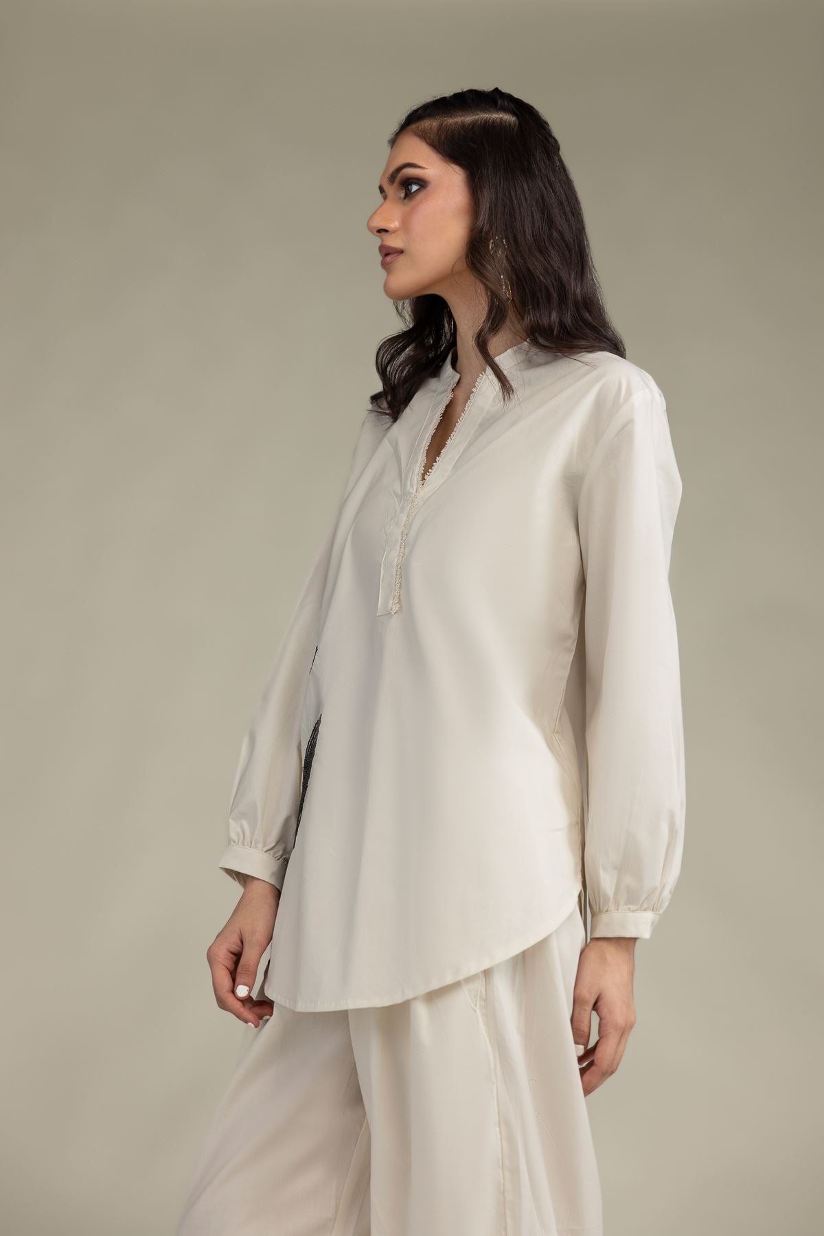 Solid Poplin Trousers