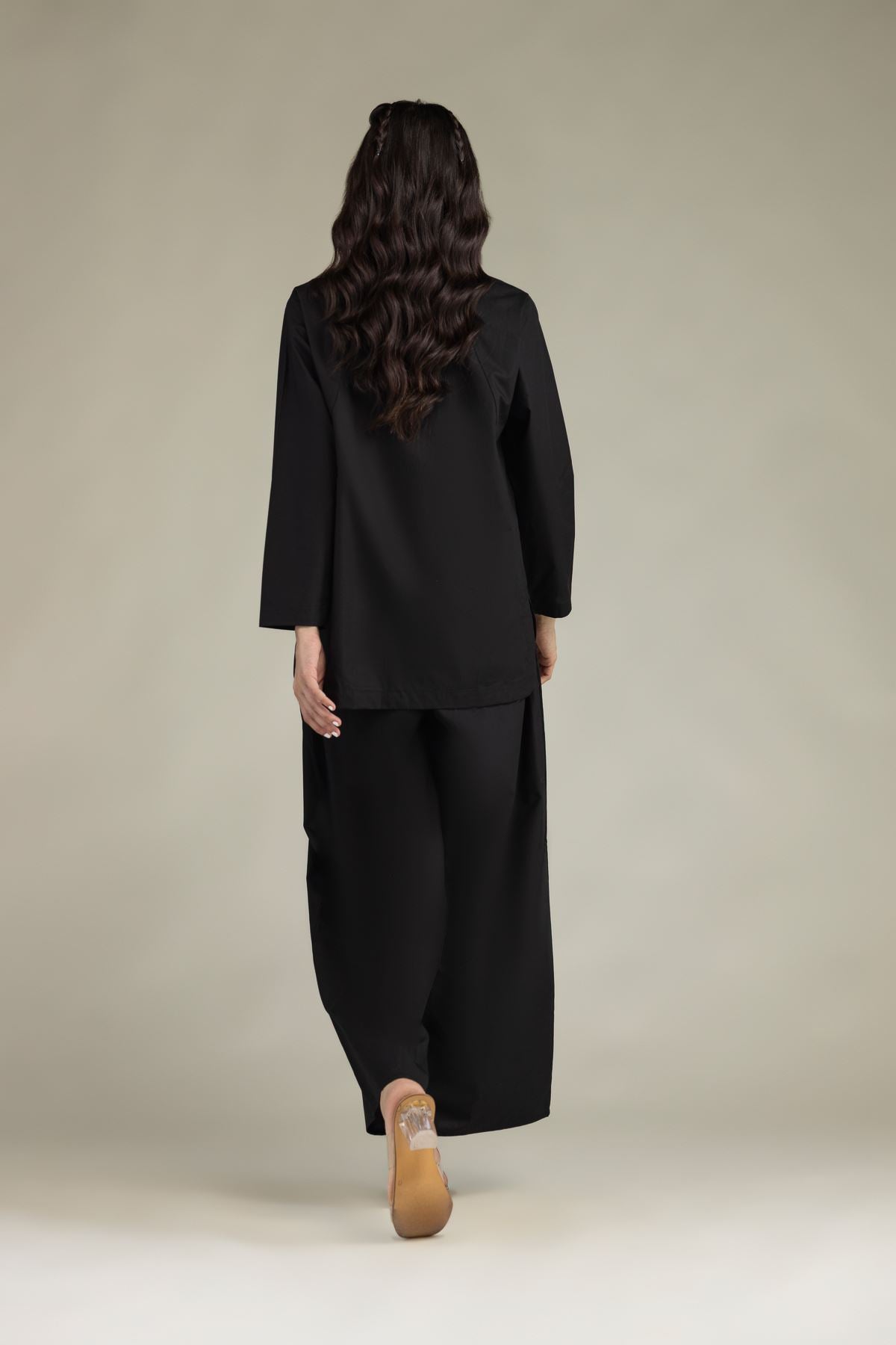 Black Poplin Shirt