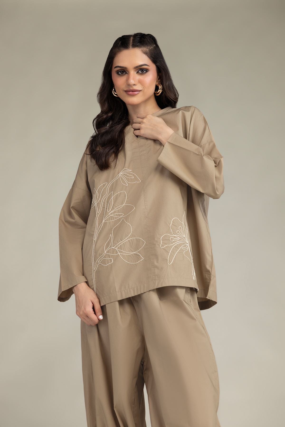 Floral V-Neck Blouse