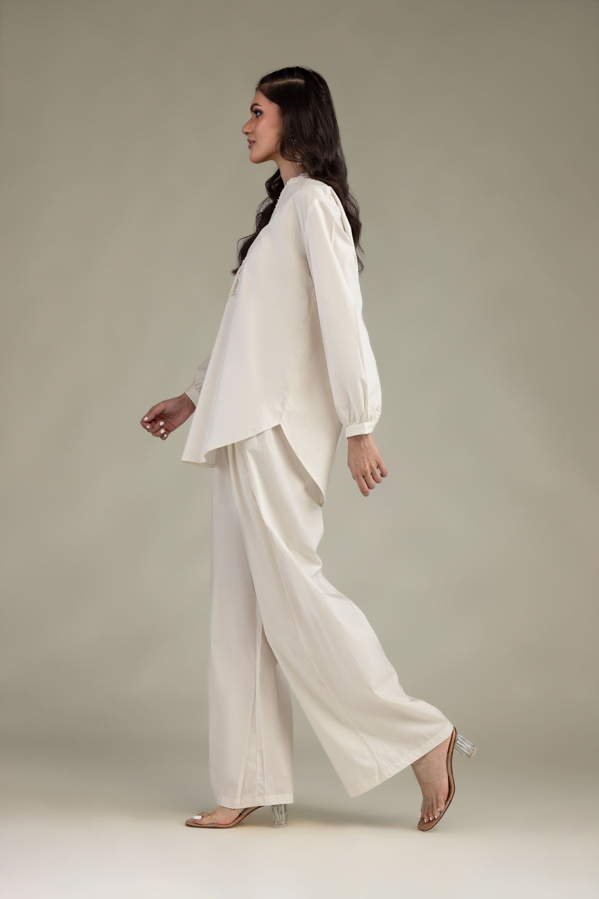 Solid Poplin Trousers