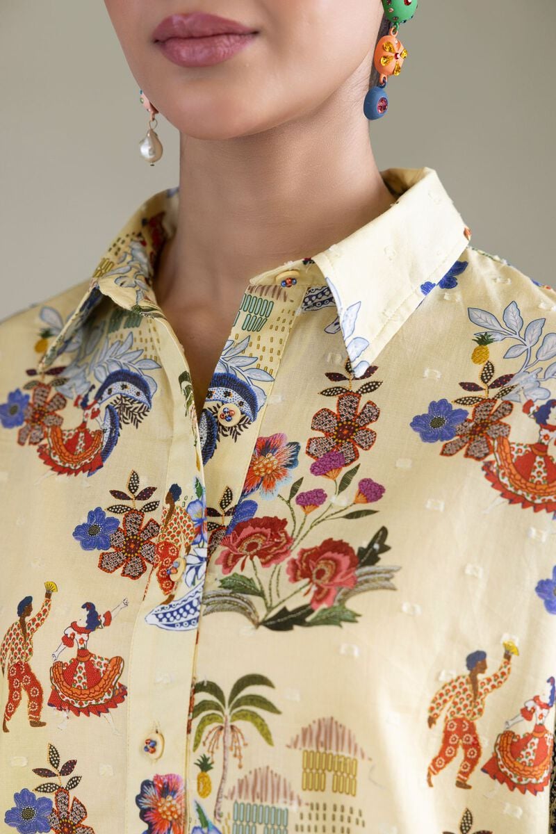 Floral Cambric Shirt