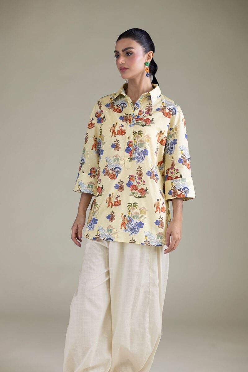 Floral Cambric Shirt