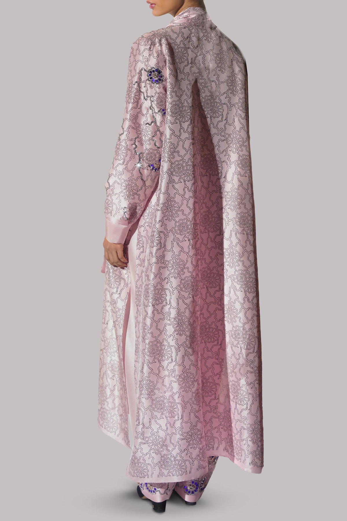Blushing Bride Tie Up Block Printed Set