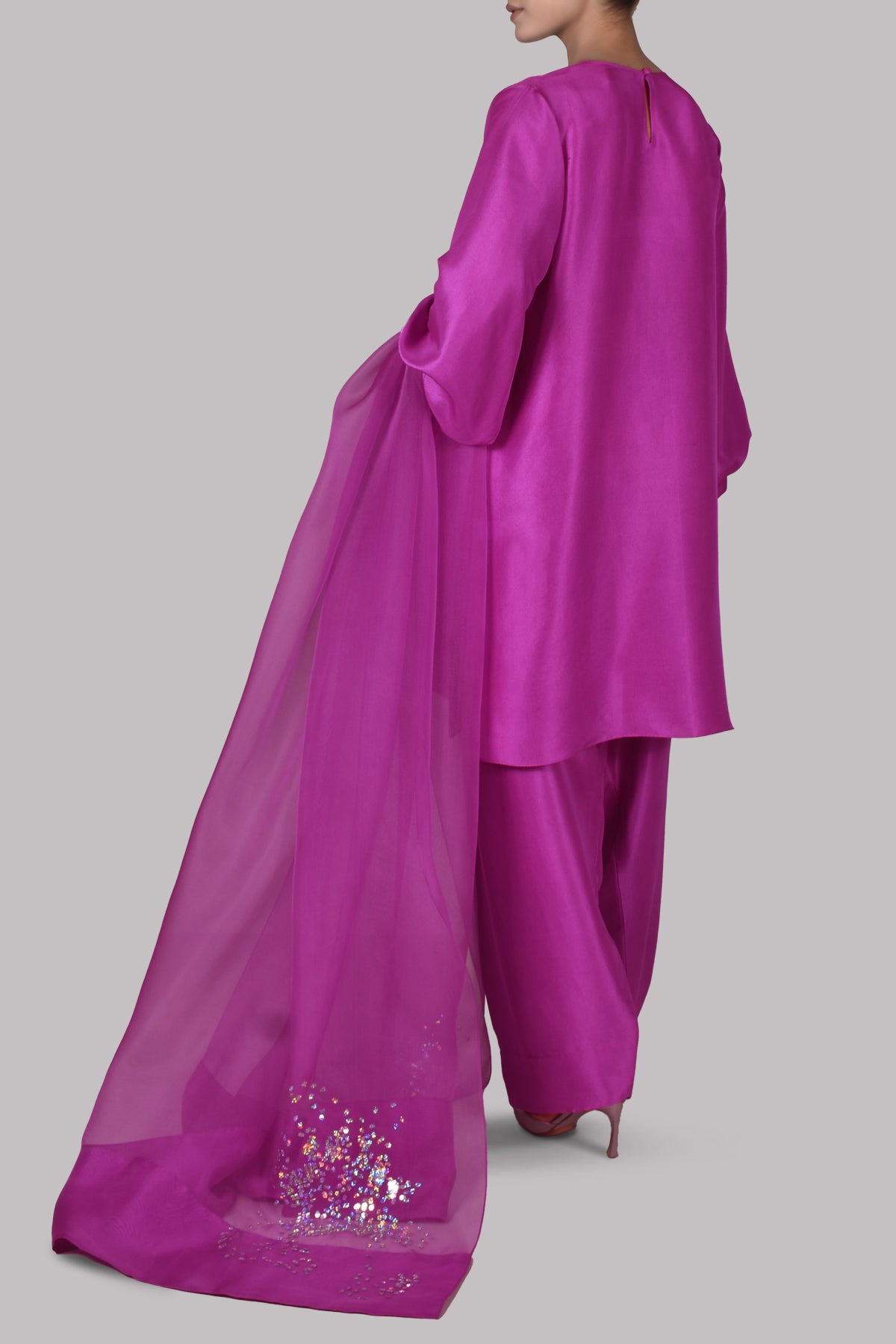 Byzantium Embellished Raw Silk Set