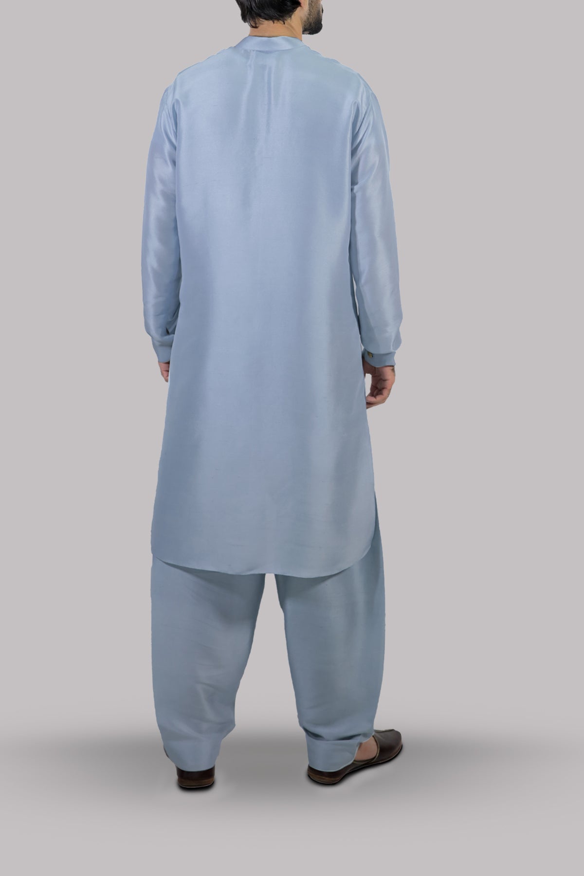 Aquamarine Raw Silk Set