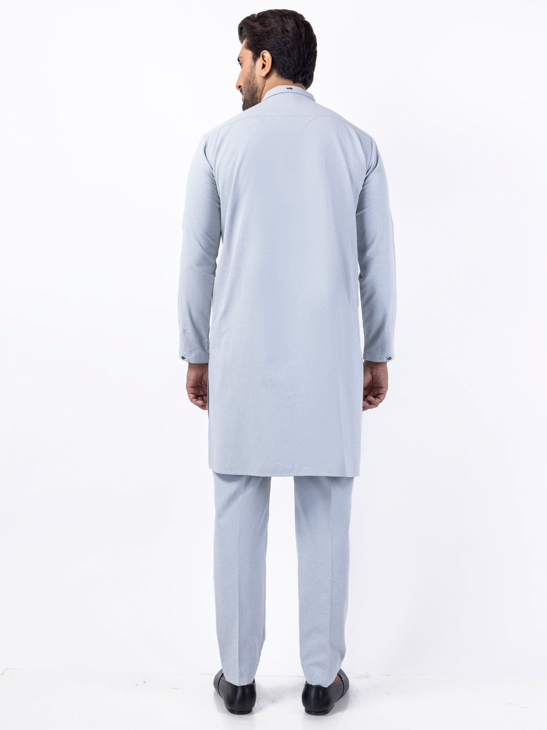 Light Grey Blended Kurta Trouser - AL-KT-3045A