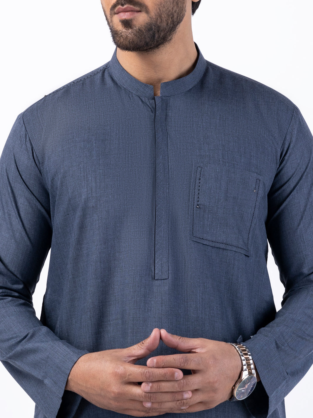 Grey Blended Kurta Trouser - AL-KT-3066