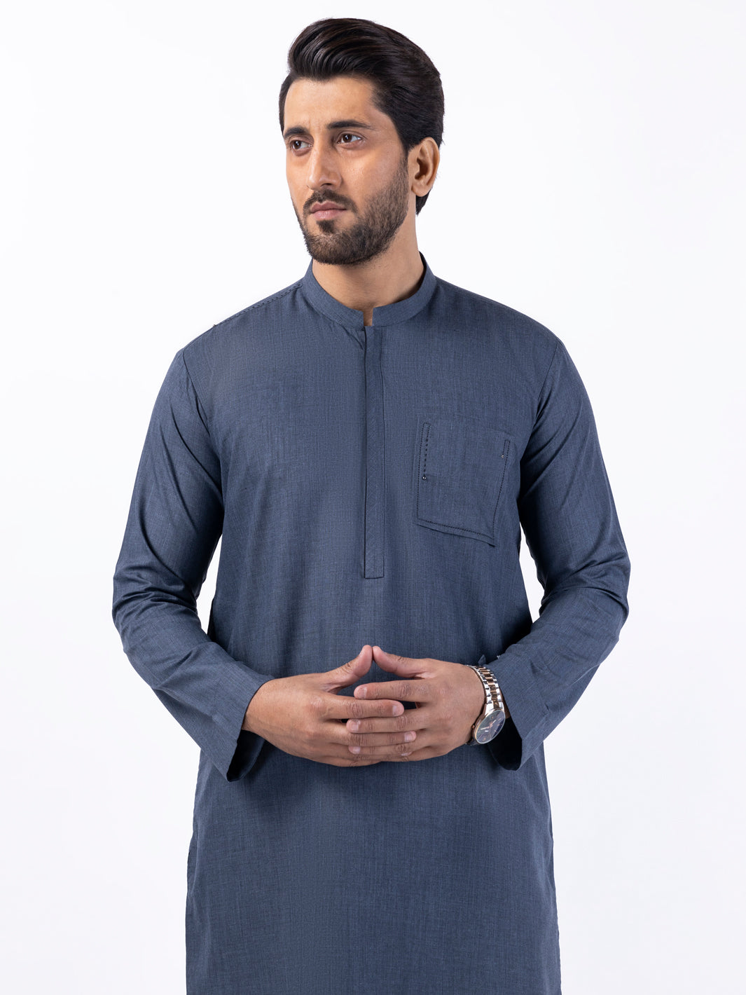 Grey Blended Kurta Trouser - AL-KT-3066