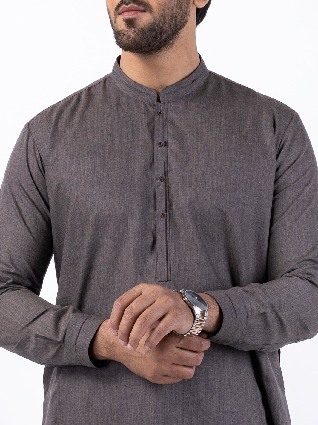 Brown Blended Kurta Trouser - AL-KT-3078
