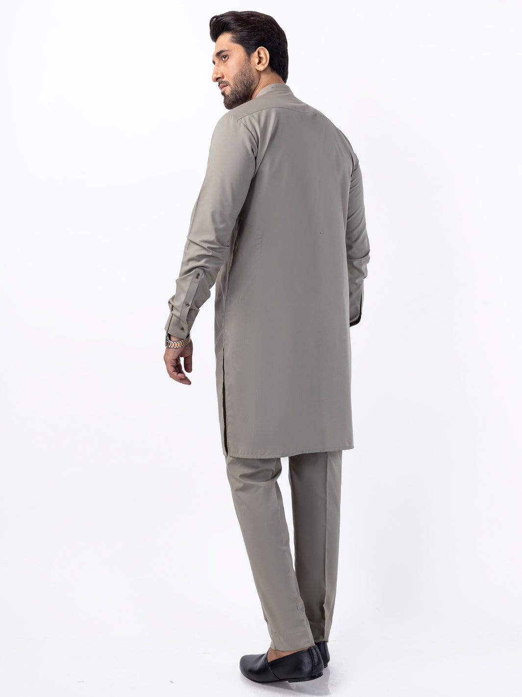 Light Green Blended Kurta Trouser - AL-KT-3074