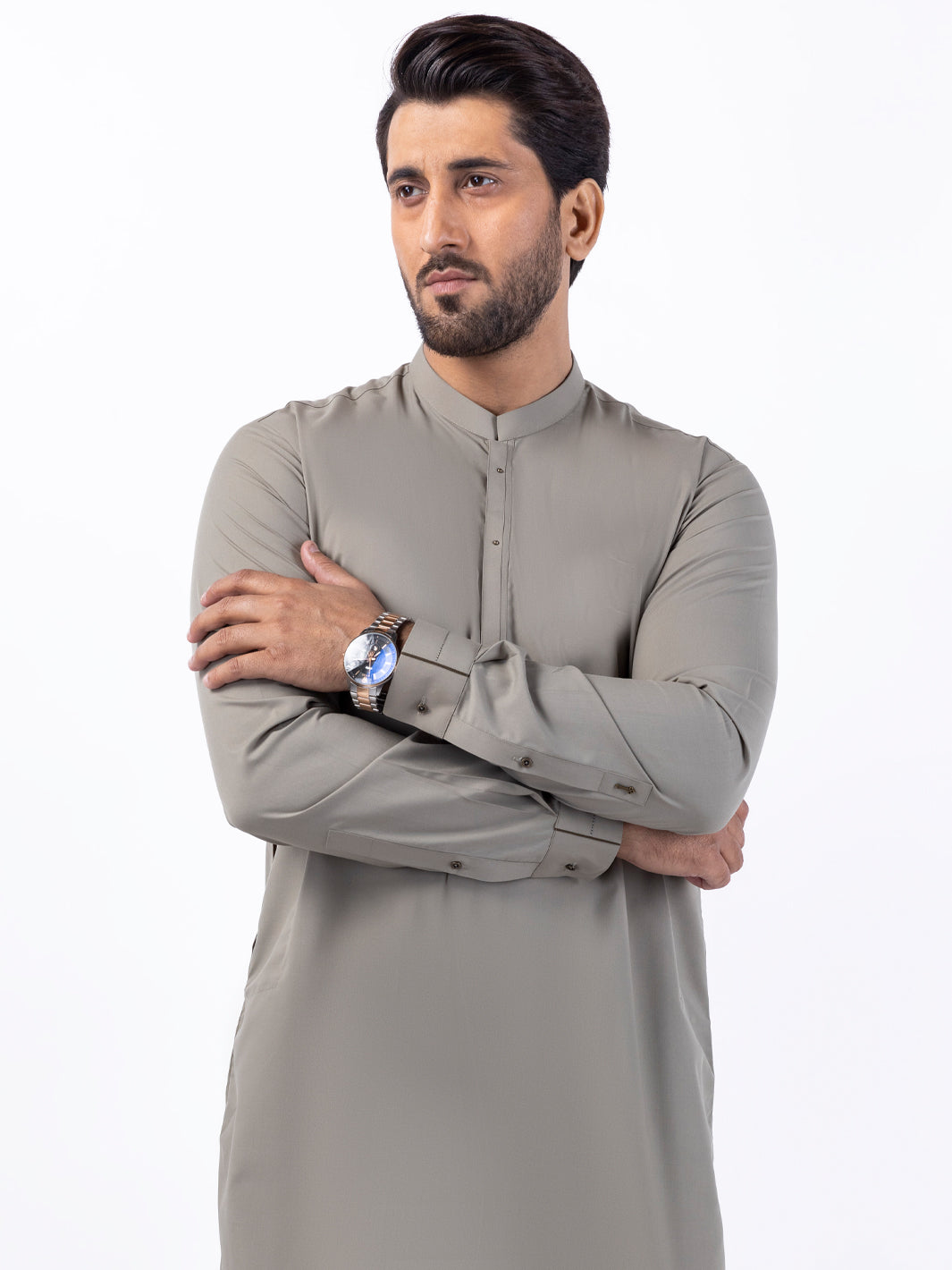 Light Green Blended Kurta Trouser - AL-KT-3074