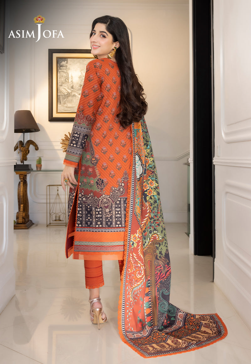 AJS-08 PRINTED LAWN 2 PCS