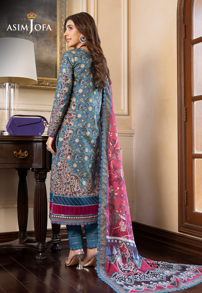 AJS-27 PRINTED LAWN 2 PCS