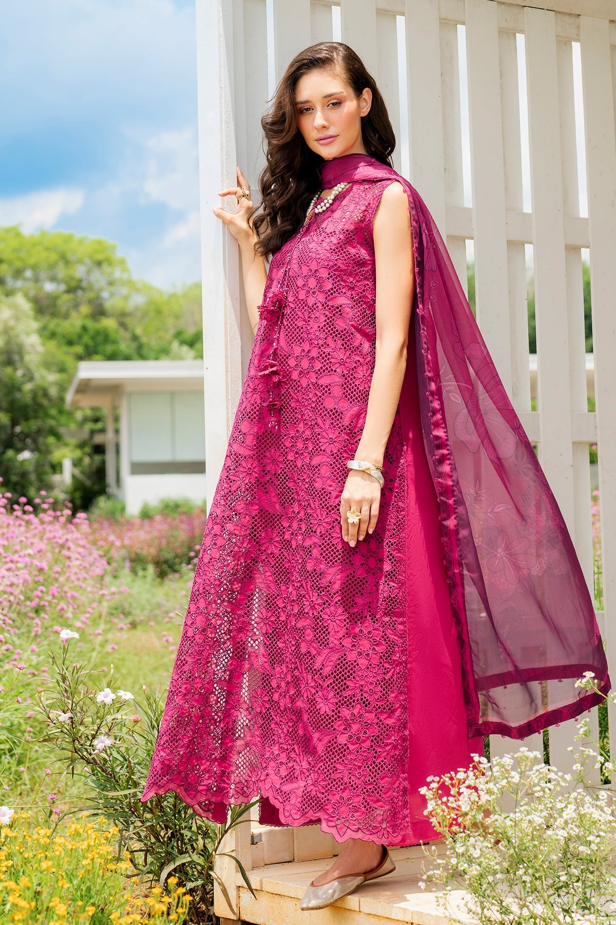 EMBROIDERED LAWN SF-4212