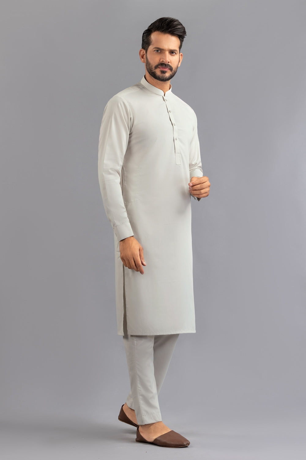 Red Gold Latha Unstitched Fabric Cotton-Lf