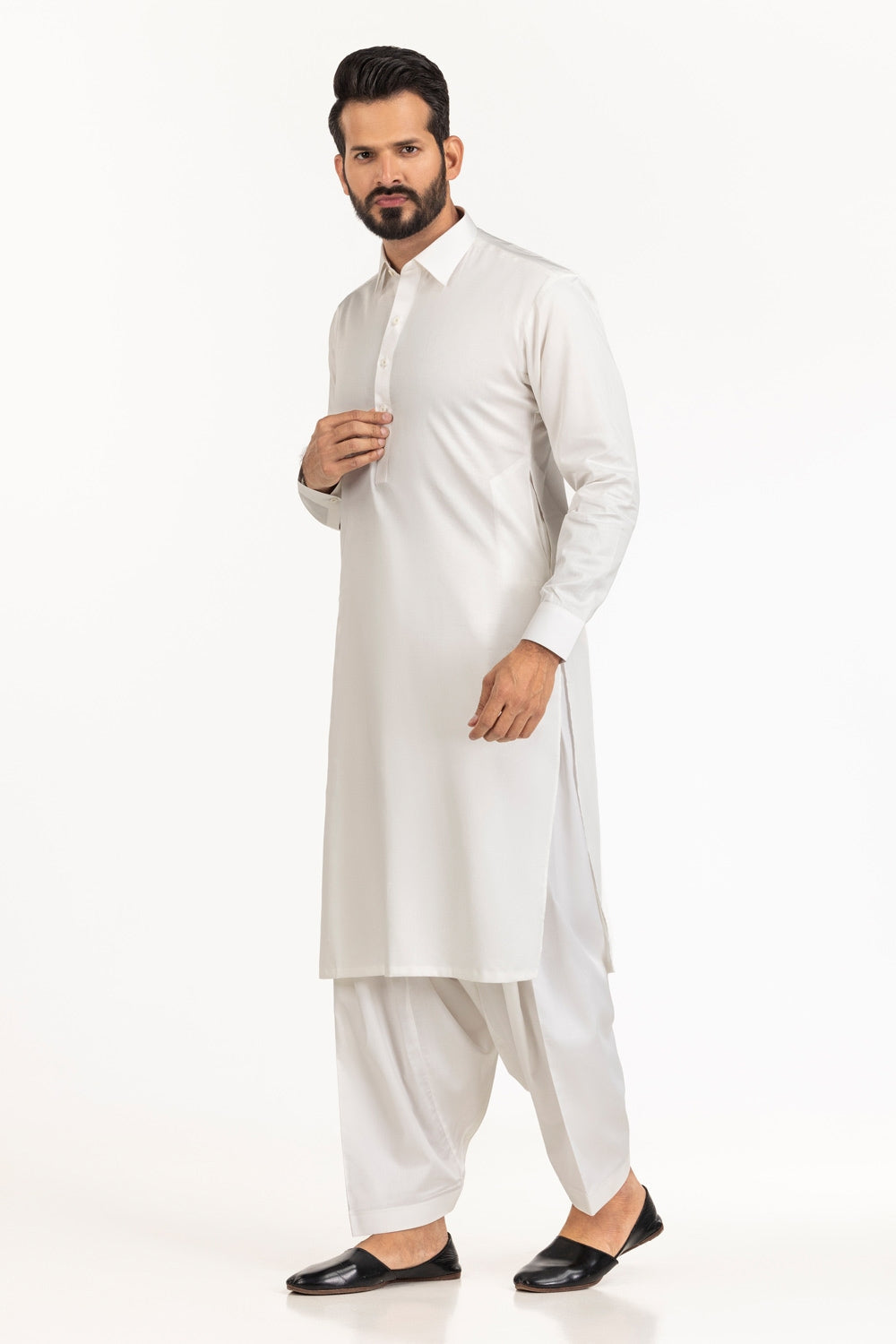 3 Piece Lacquer Printed Lawn Suit with Embroidered Lacquer Printed Denting Dupatta and Printed Trouser