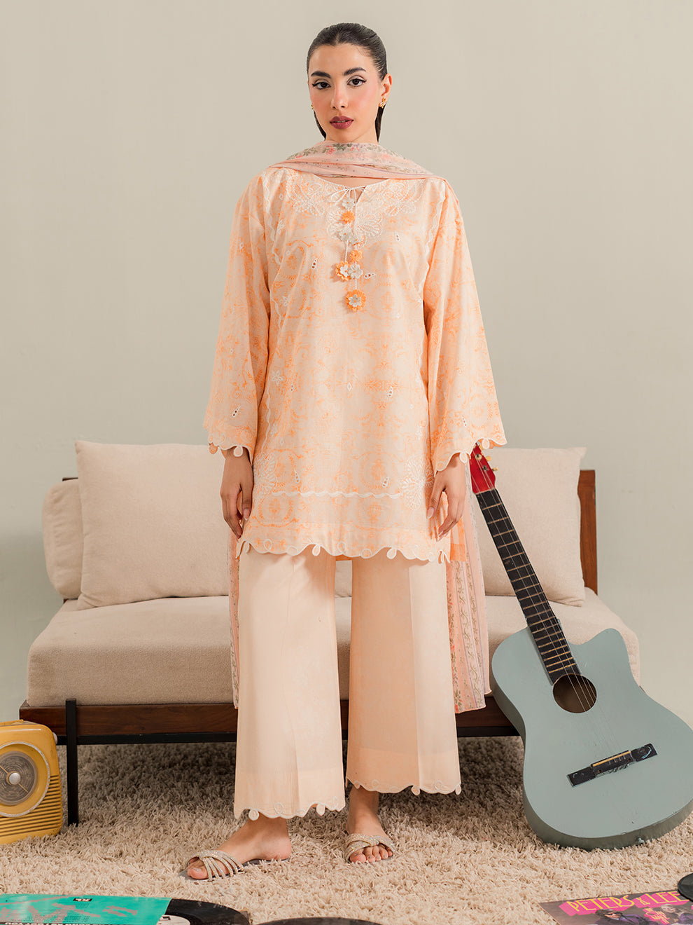 Vaylo Khaddar Co-Ord Set | Maroon Winter Outfit for Women | Kiara By Hana