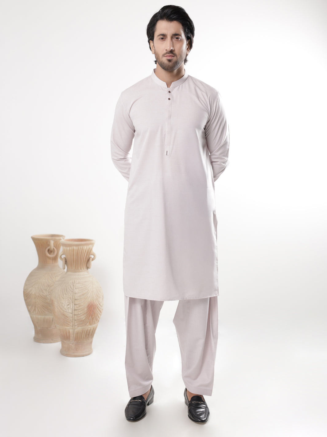 Tea Pink Blended Kameez Shalwar - AL-KS-3215