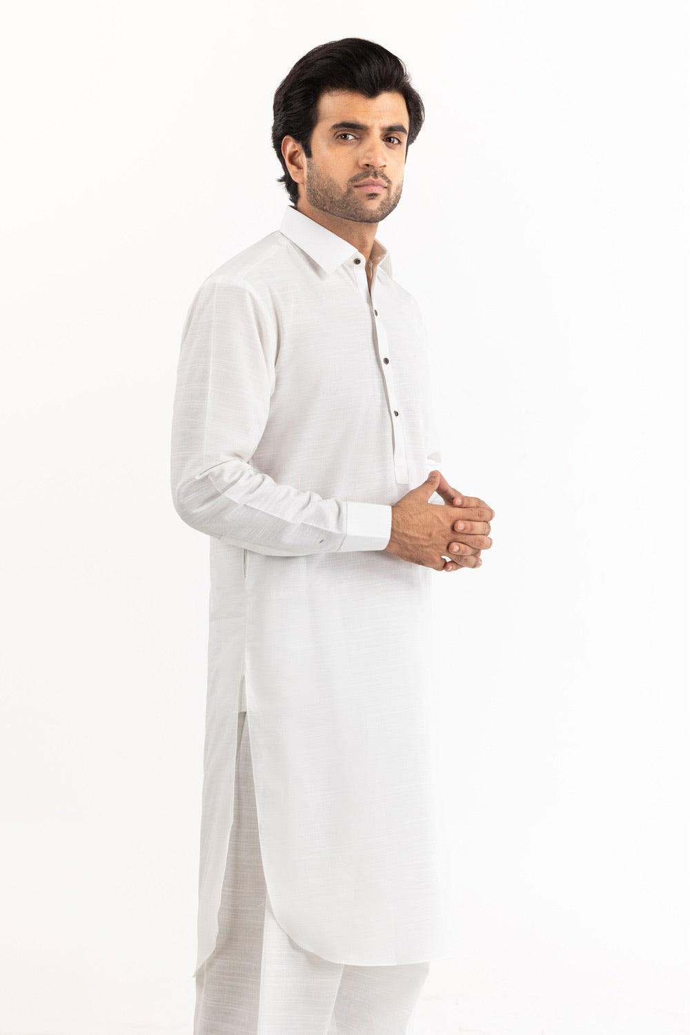 Dyed Jacquard Embroidered Shirt