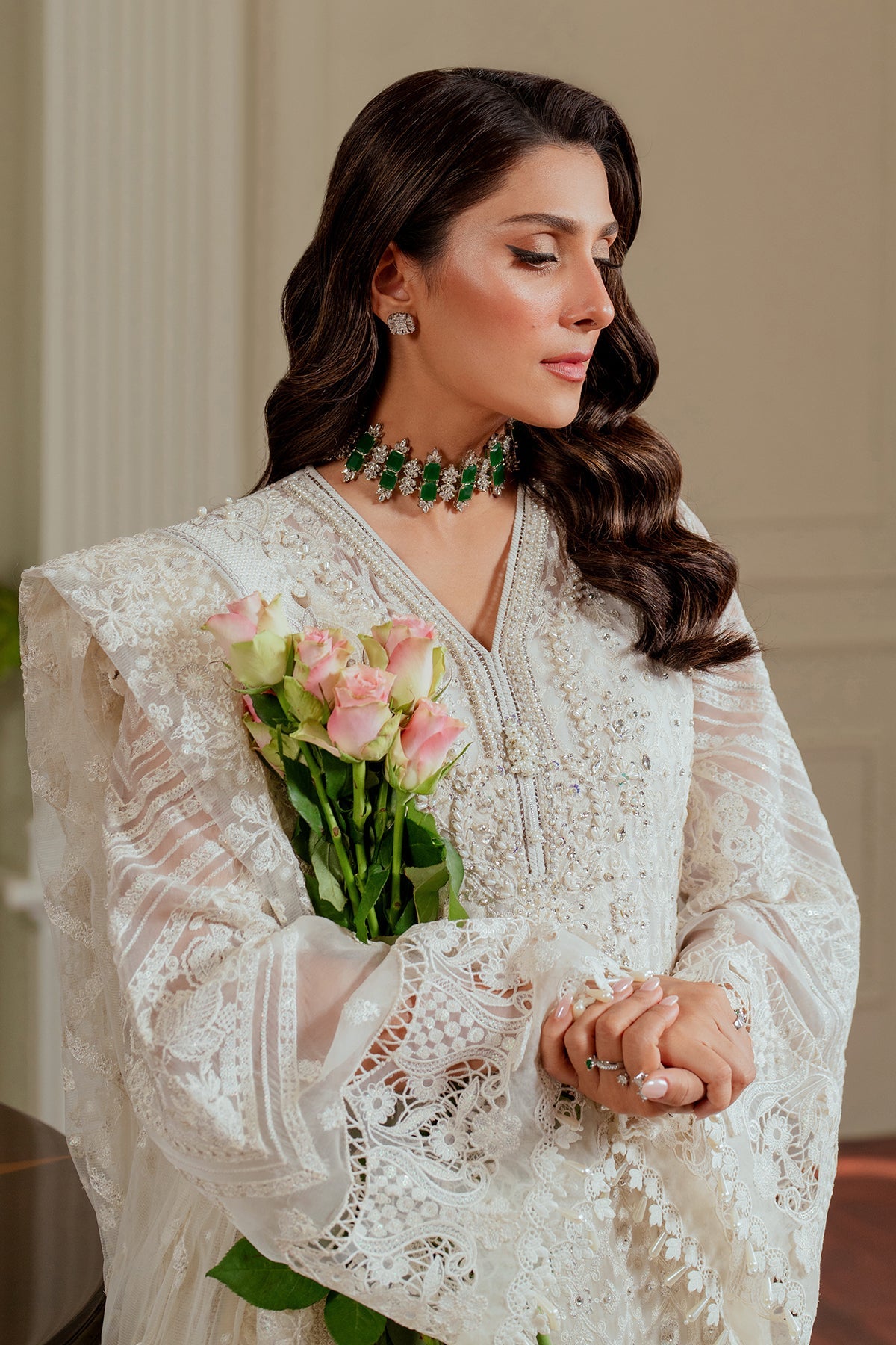 Embroidered Chiffon Ch13-02 Stitched