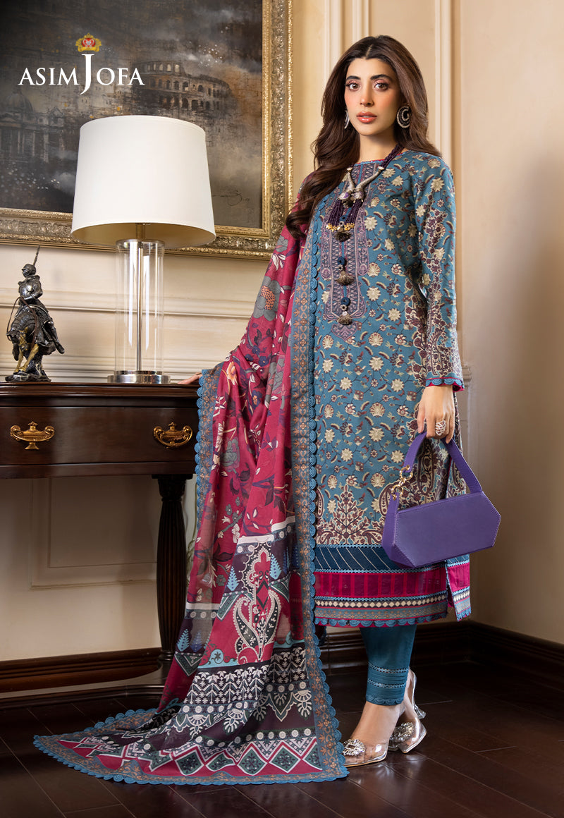 AJS-27 PRINTED LAWN 2 PCS