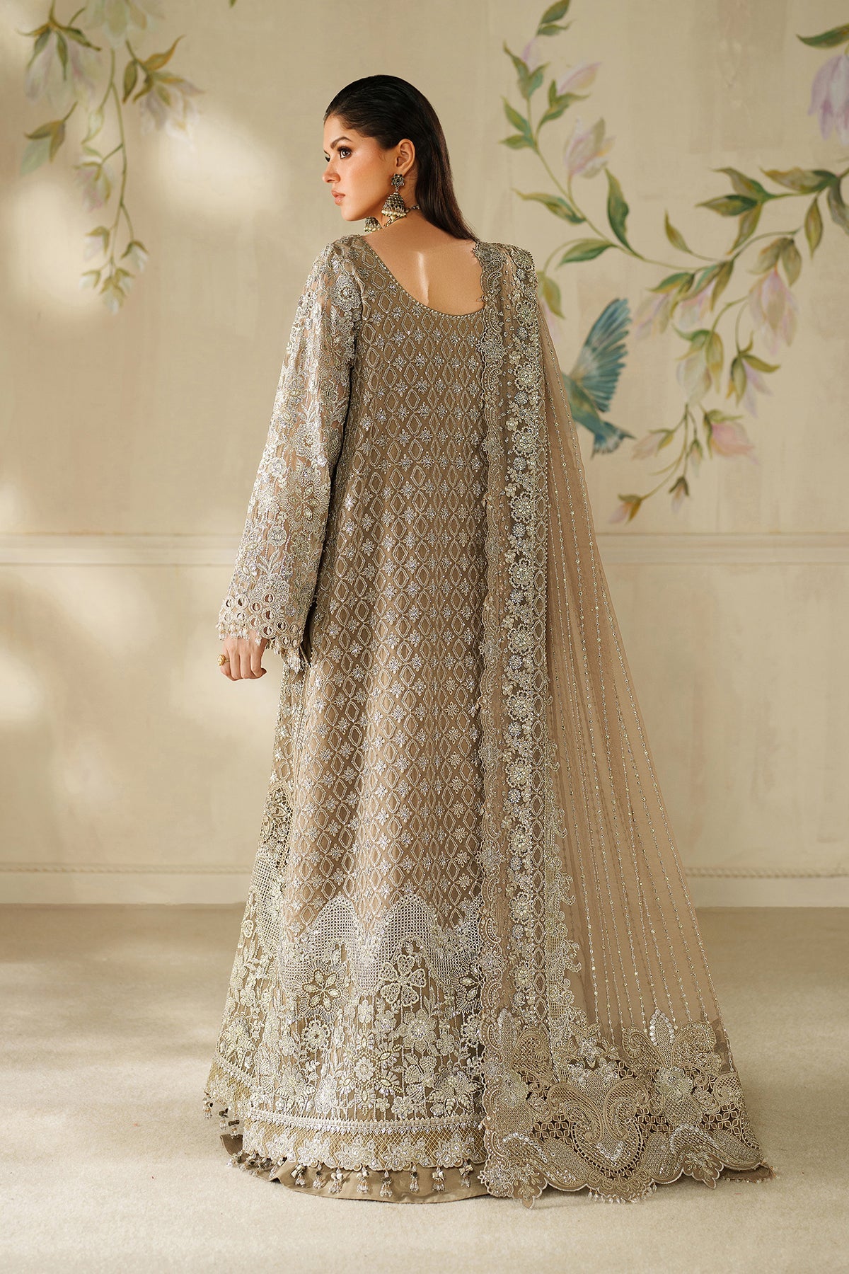 EMBROIDERED CHIFFON CH14-08 UNSTITCHED