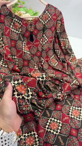 Rs 6500 Aneelas Stitched Viscose Printed Frock 2pc [VC-26-31] [Dispatch Time 2 Months]