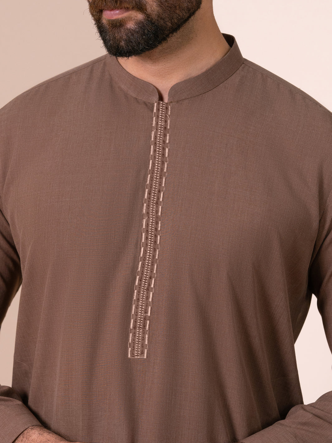 Brown Kameez Shalwar - AL-KS-3376