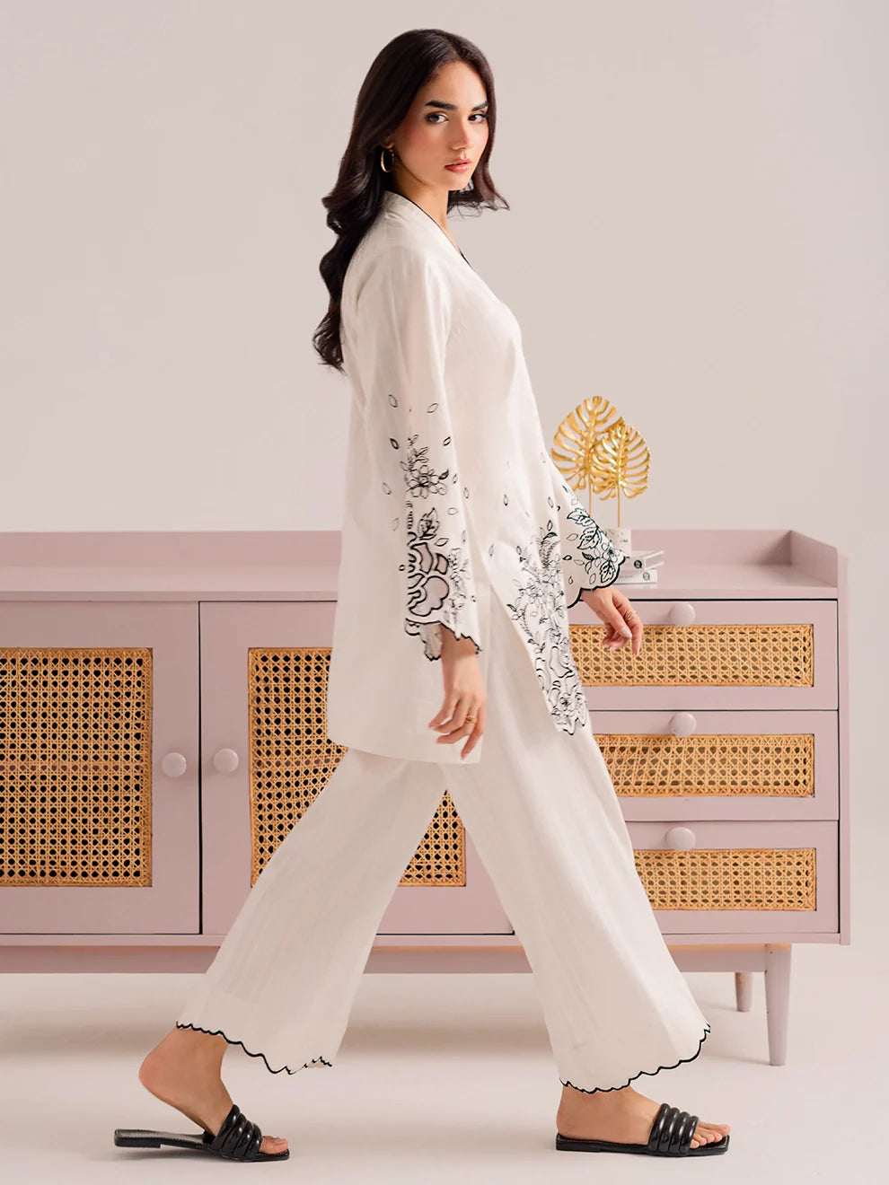 Noirvale | 2Pc Embroidered Cotton Set