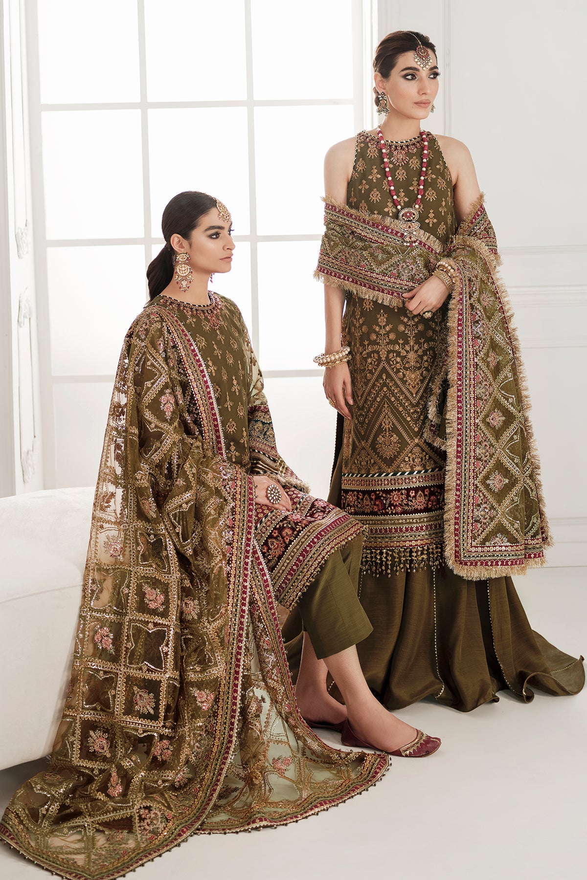 EMBROIDERED CHIFFON CH10-06 STITCHED