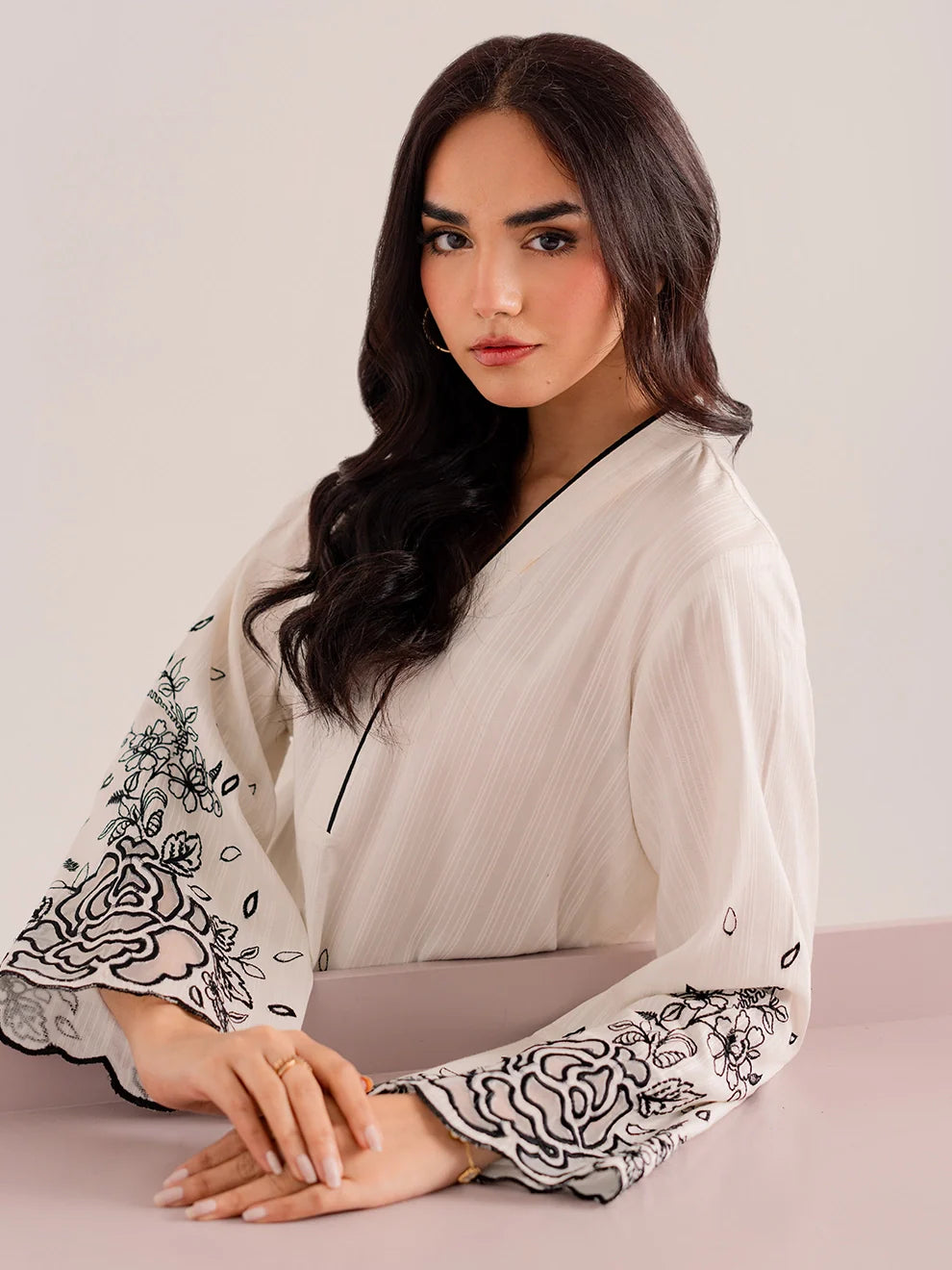 Noirvale | 2Pc Embroidered Cotton Set