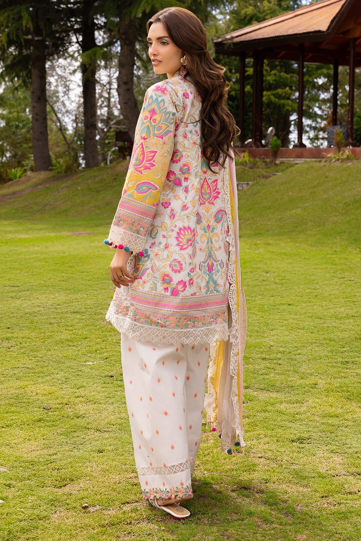 3-PC Unstitched Embroidered Lawn Collection RANG E BAHAR VOL 02 CRB6-10