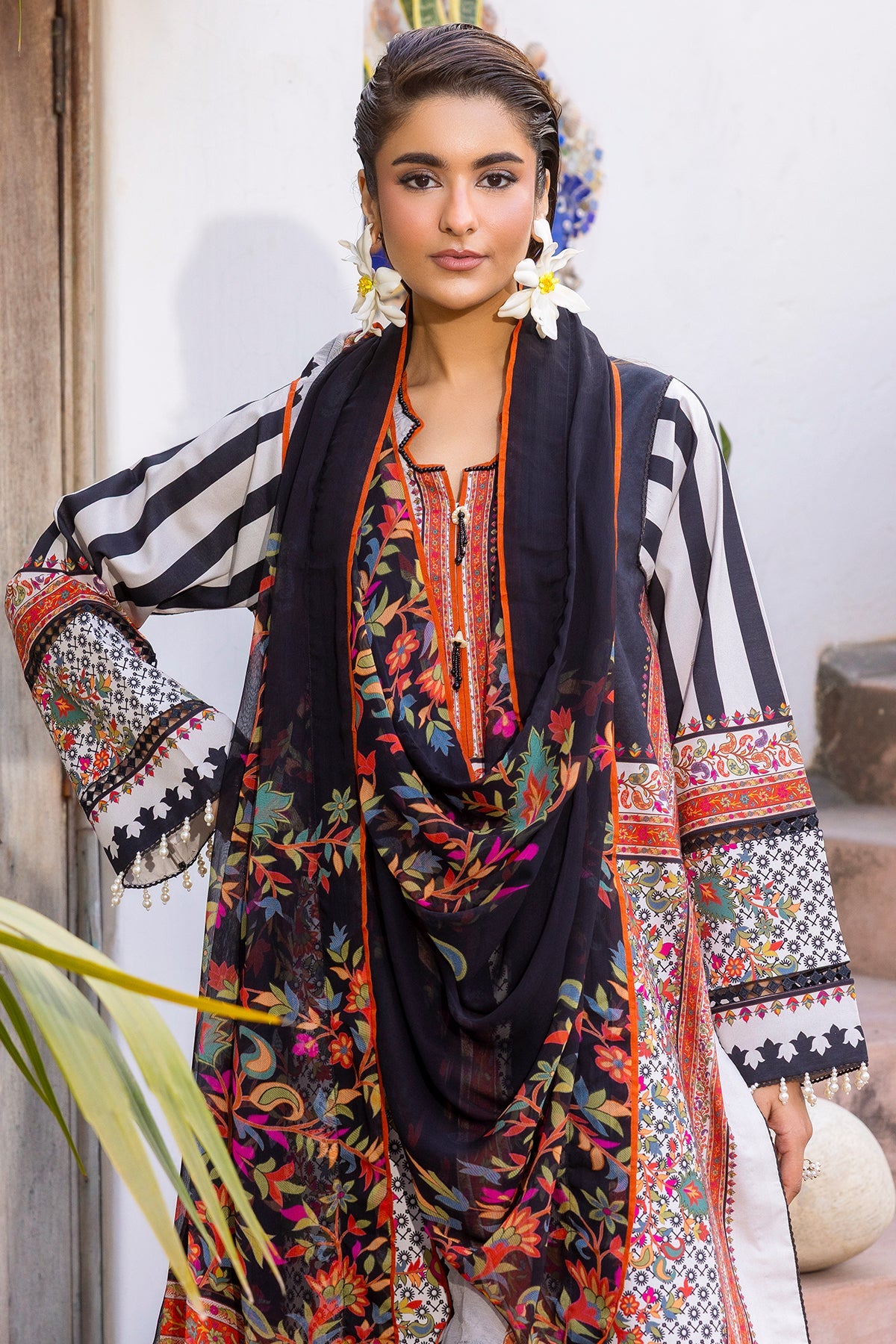 3-PC Unstitched Printed Lawn CP6-07