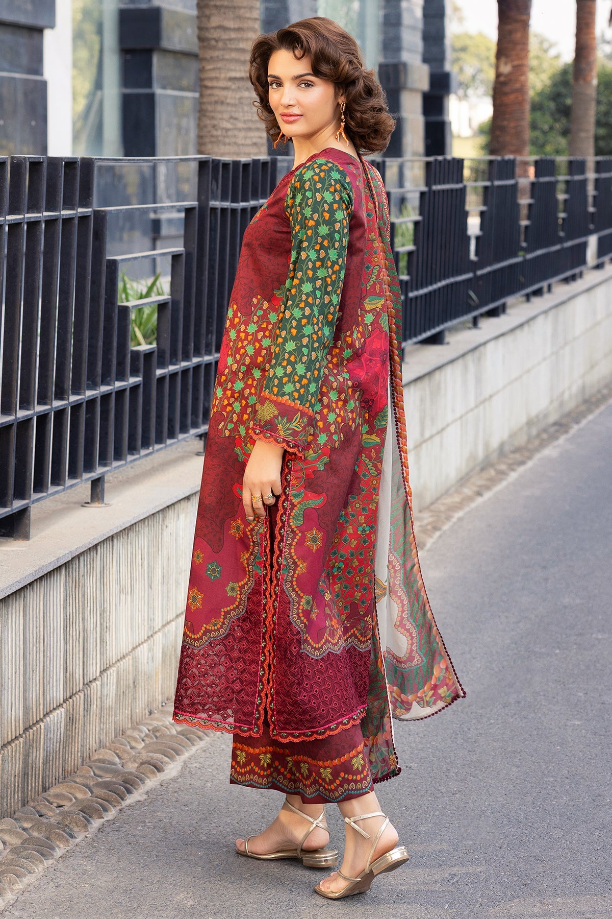 3-PC Unstitched Embroidered Lawn Collection  AN6-06