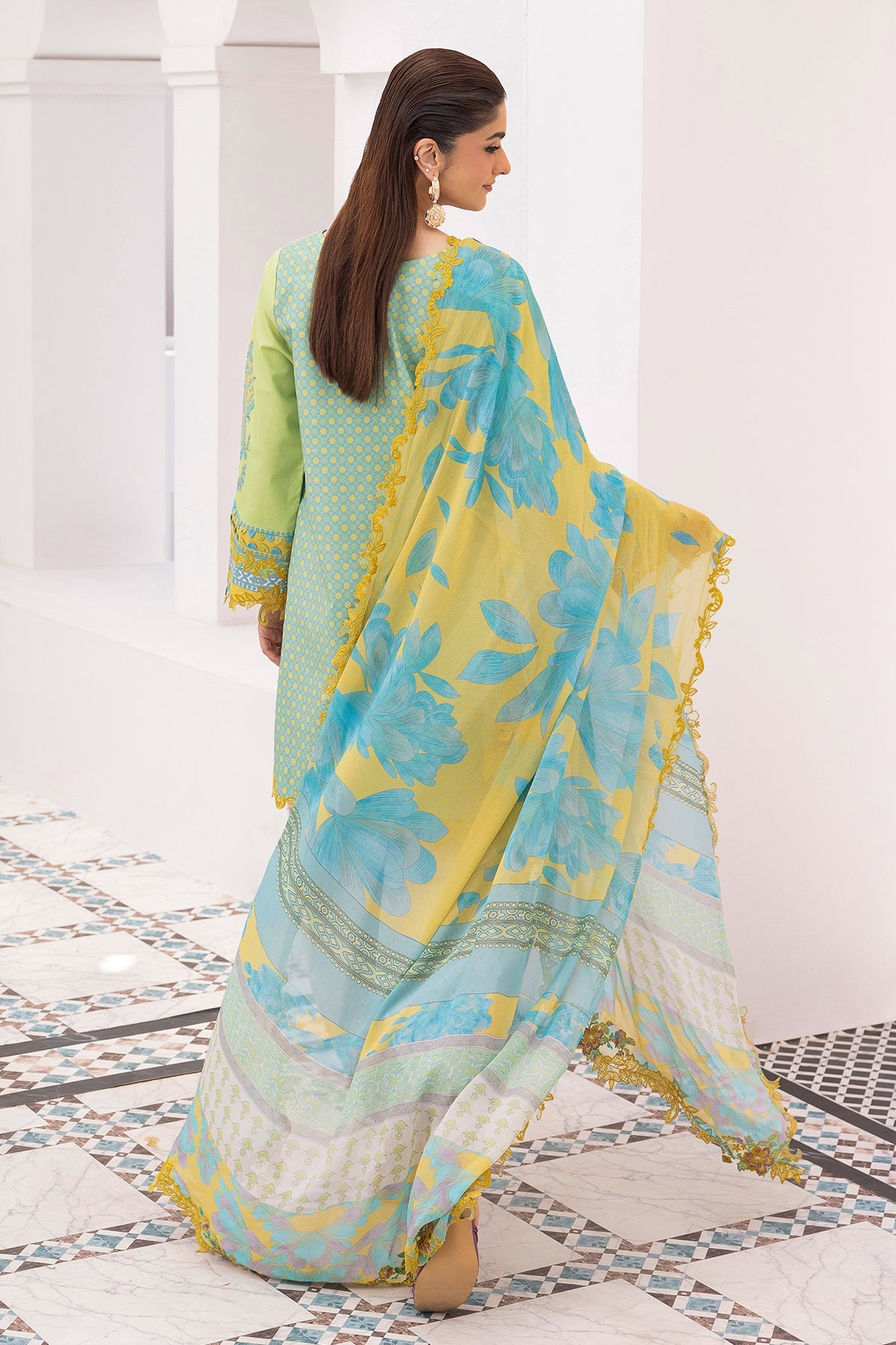 3-PC Unstitched Embroidered Lawn Collection CRB6-26