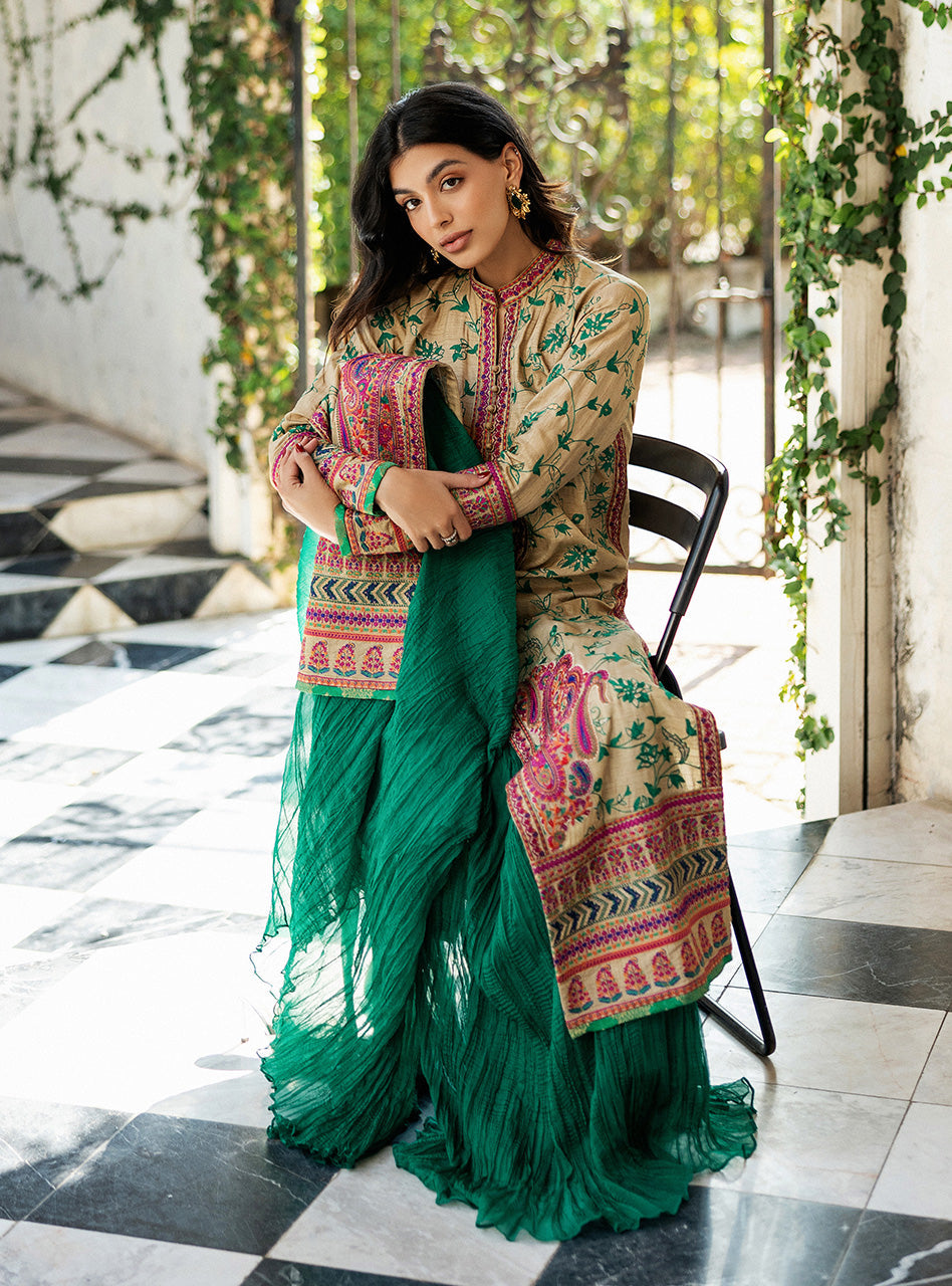 Jade Paradise Kashmiri Embroidery