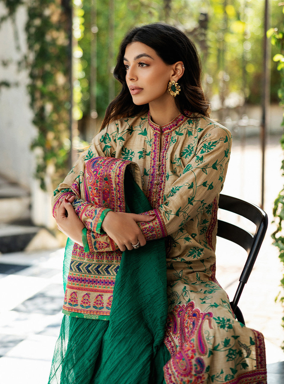 Jade Paradise Kashmiri Embroidery