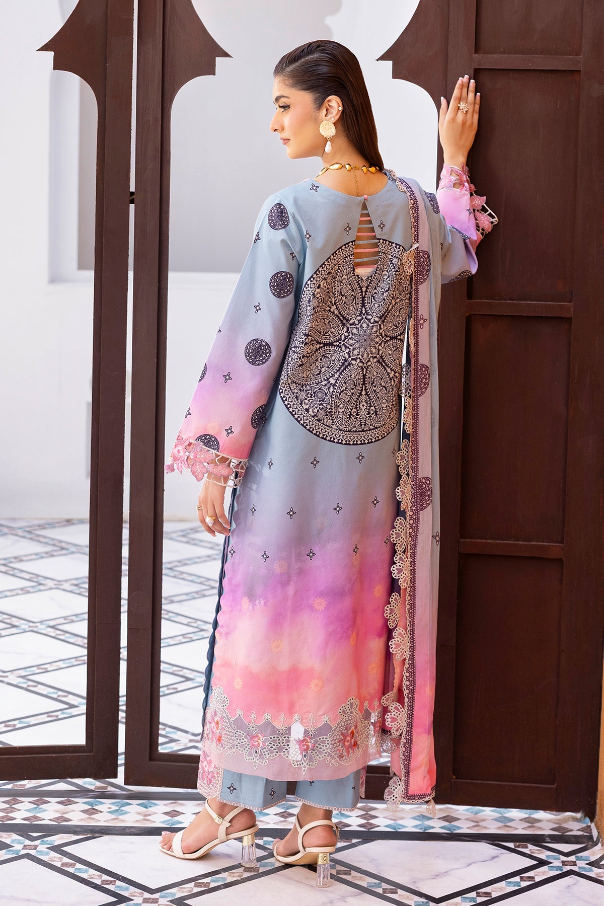 3-PC Unstitched Embroidered Lawn Collection CRB6-23