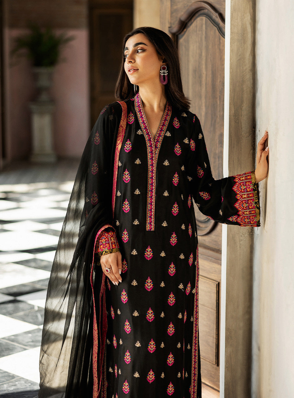 Black Orchid Kashmiri Embroidery