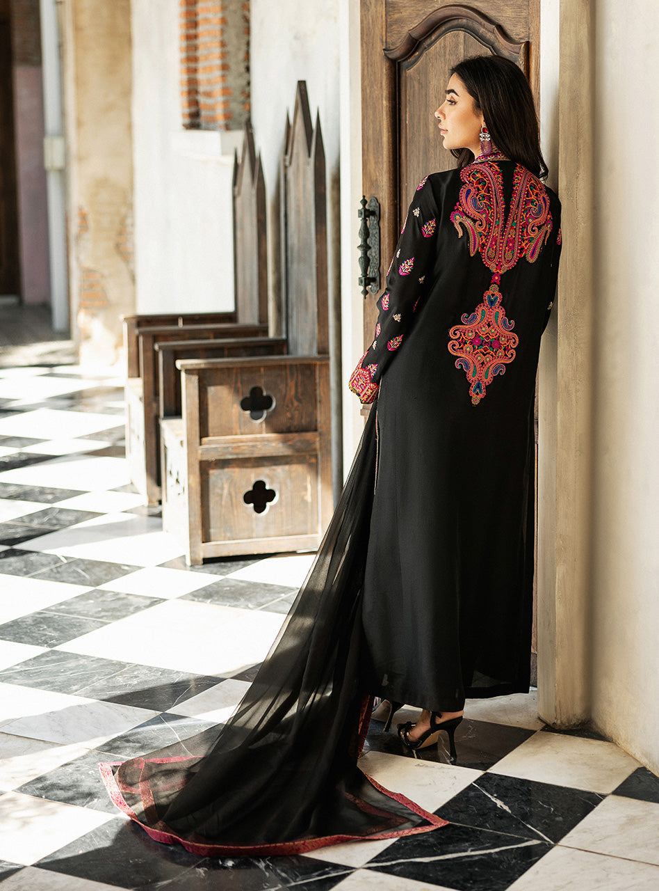 Black Orchid Kashmiri Embroidery