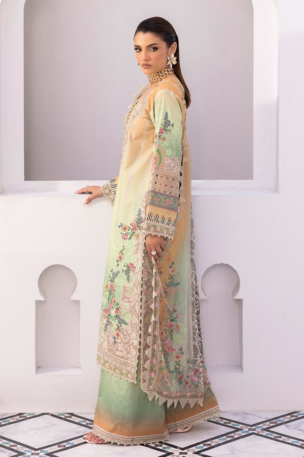 3-PC Unstitched Embroidered Lawn Collection CRB6-22