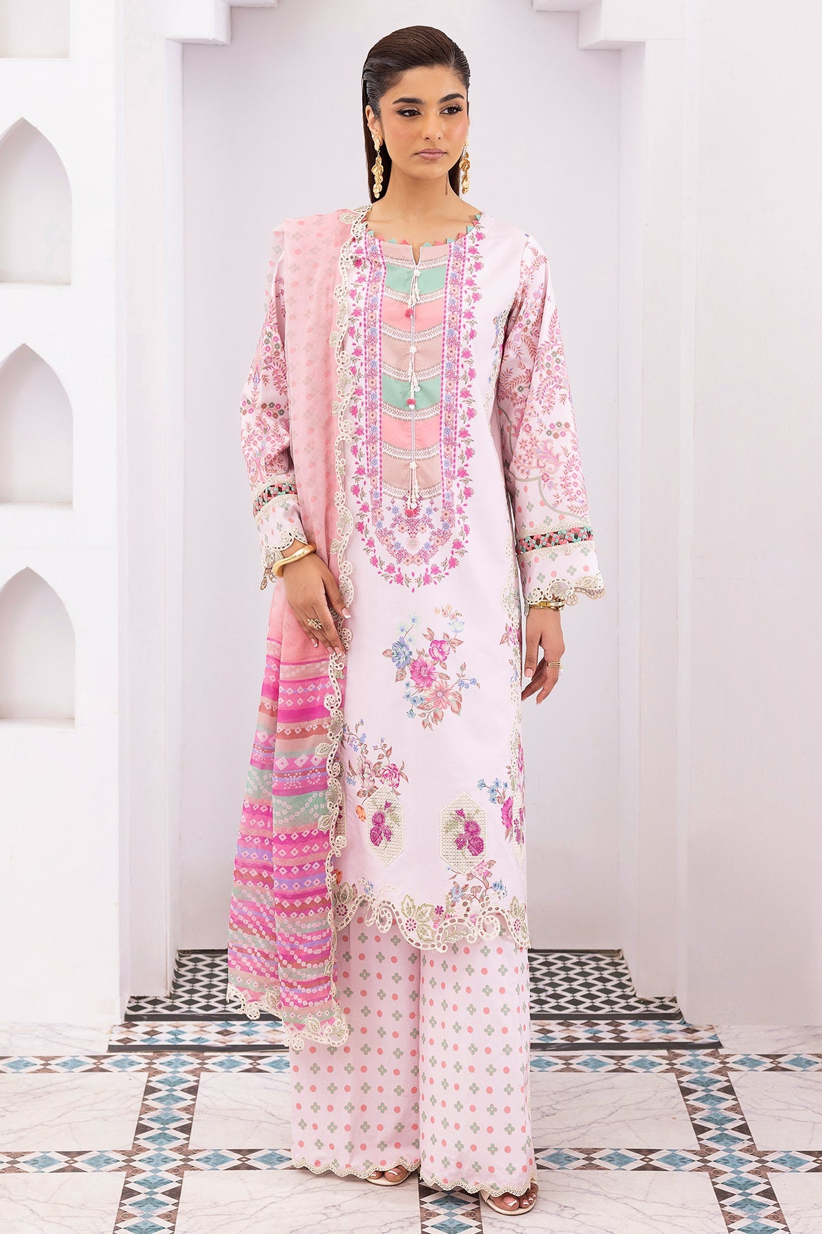 3-PC Unstitched Embroidered Lawn Collection CRB6-24