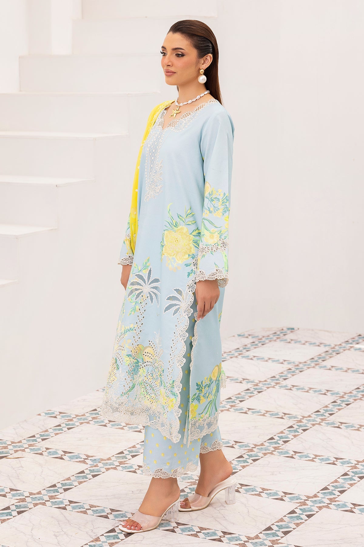 3-PC Unstitched Embroidered Lawn Collection CRB6-25