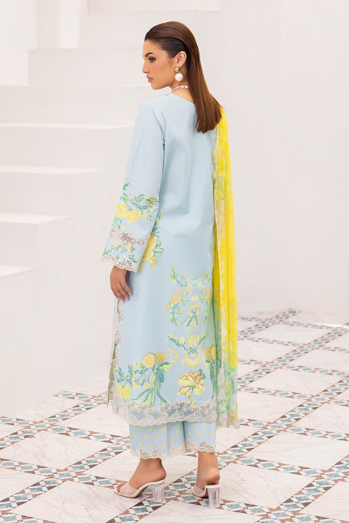 3-PC Unstitched Embroidered Lawn Collection CRB6-25