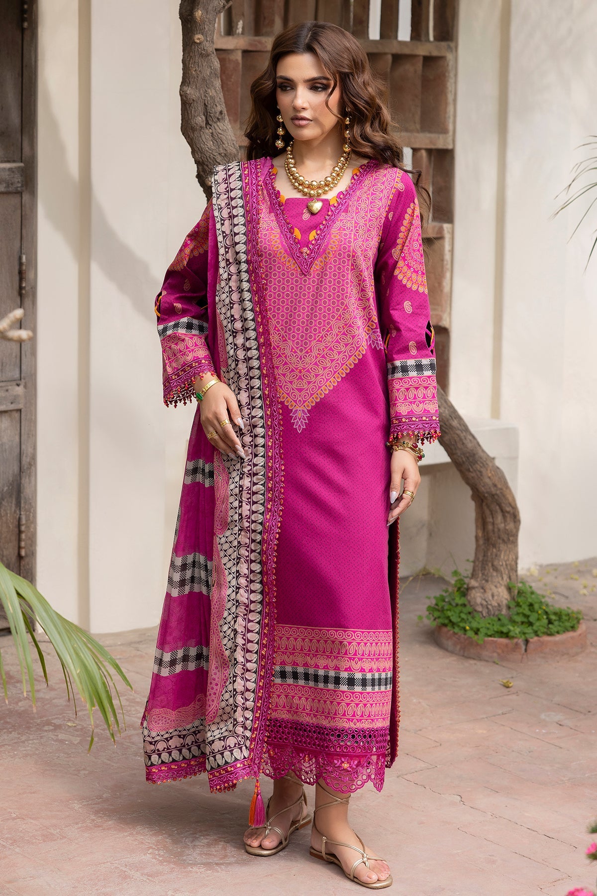 3-PC Unstitched Lawn Collection CAD6-01