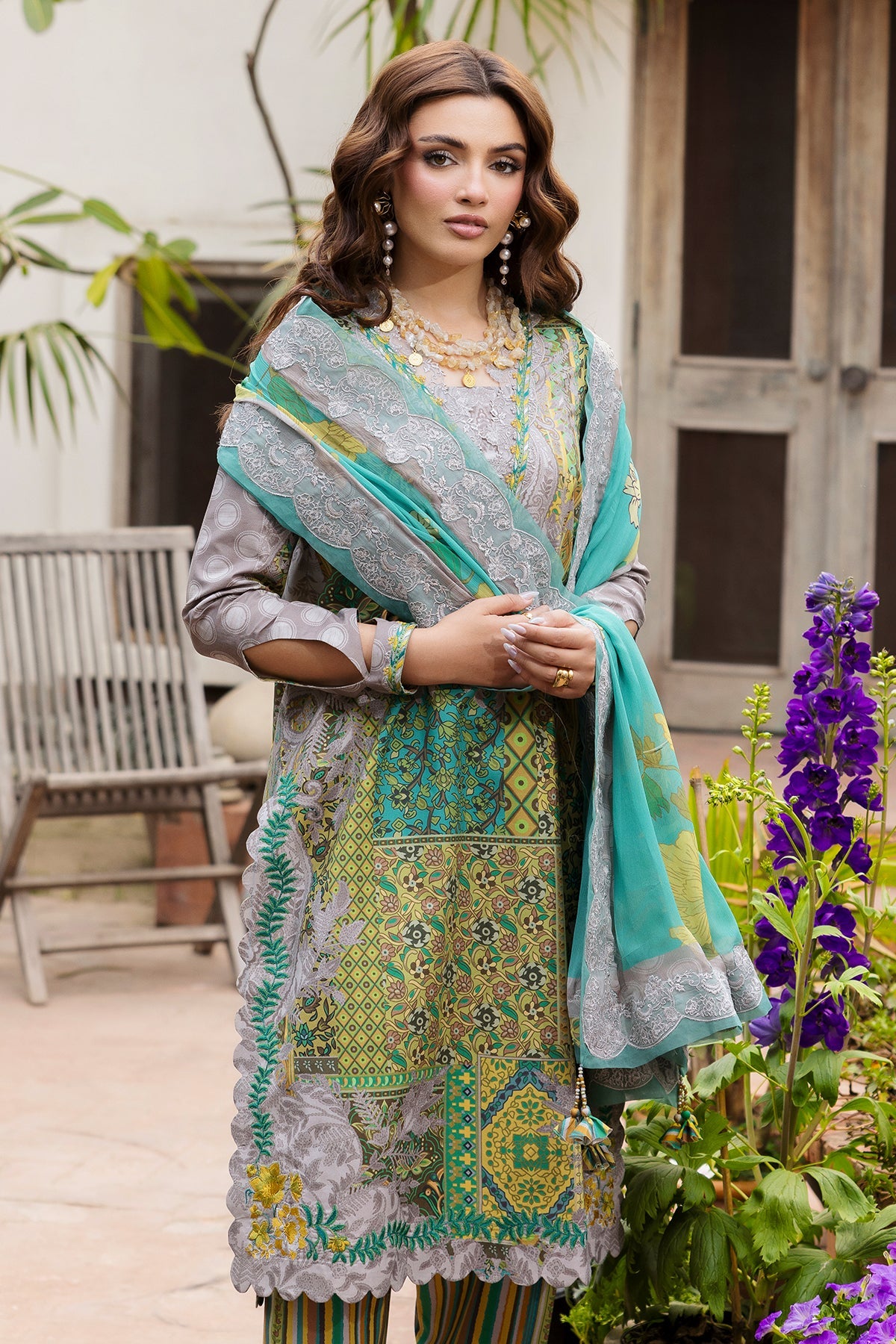3-PC Unstitched Lawn Collection CAD6-06